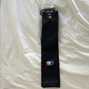 Stance MLB Black & Gray Baseball Socks Size L (9-13) NWT “Official sock of MLB”